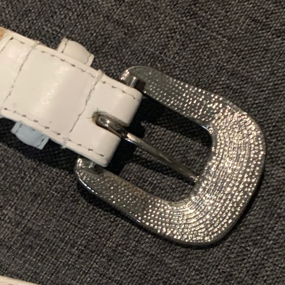 White Leather Belt main image 7